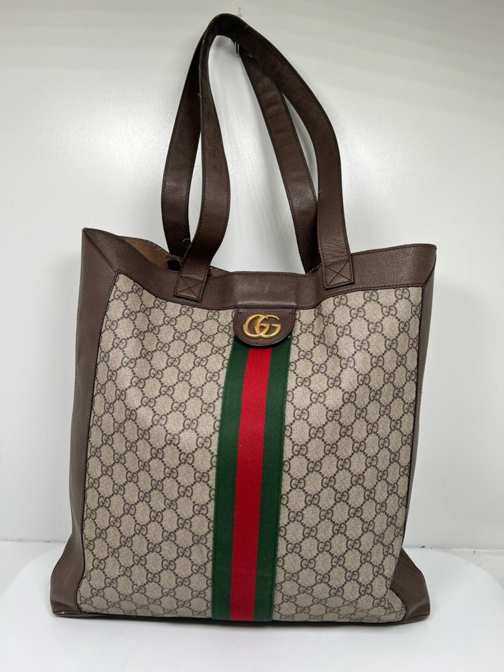 Gucci GG Supreme Sift Ophidia Tote Bag Large